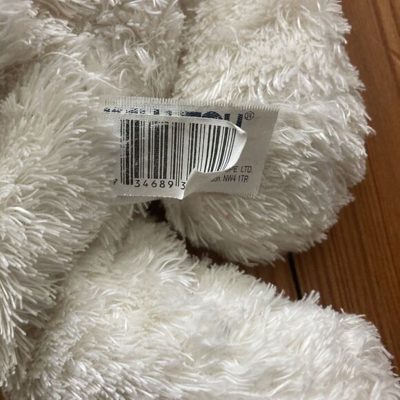 Kellytoy White Polar Bear Plush Beanie Stuffed Animal Pink Bow 9 Inches - Picture 10 of 11